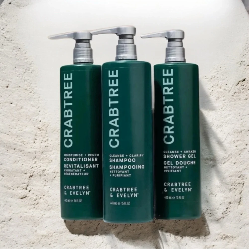 LAST SET❗️CRABTREE & EVELYN CONDITIONER, SHAMPOO & SHOWER GEL SET - 15 fl.oz